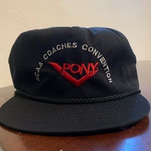 NWOT Vintage Pony NCAA Coach’s Convention Hat